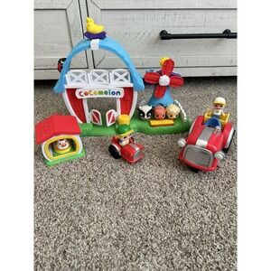 CoComelon Petting Farm Playset USED With Extra Tractor and JJ